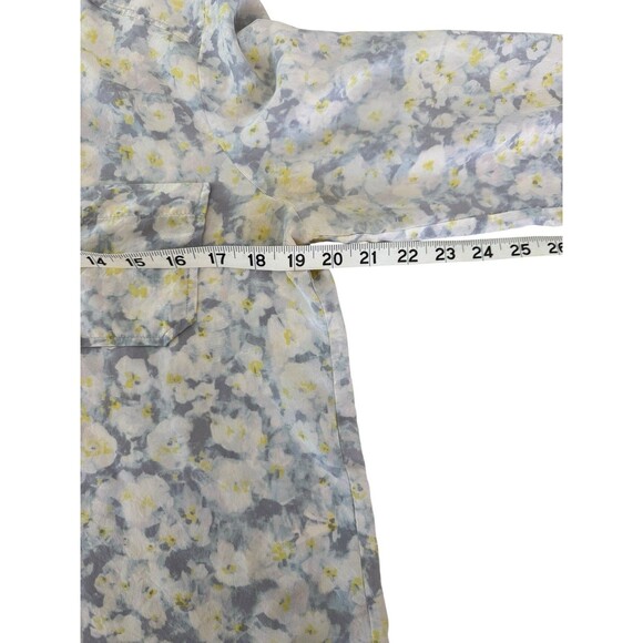 Rebecca Taylor Silk Floral Blouse Size 8 Romantic Boho Chic Feminine Top - Picture 5 of 8